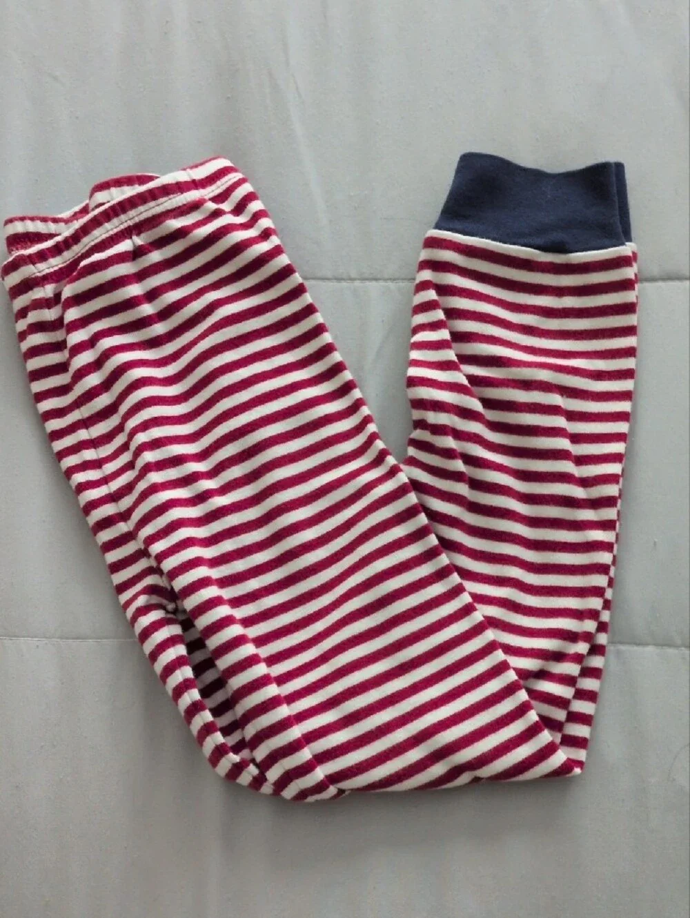 Gymboree Red and White Striped Pajama Bottom Pants Size 7